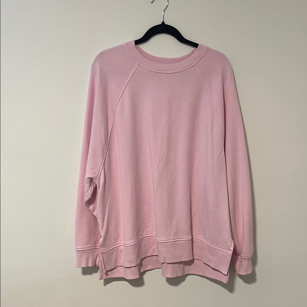Aerie Baby Pink oversized crew